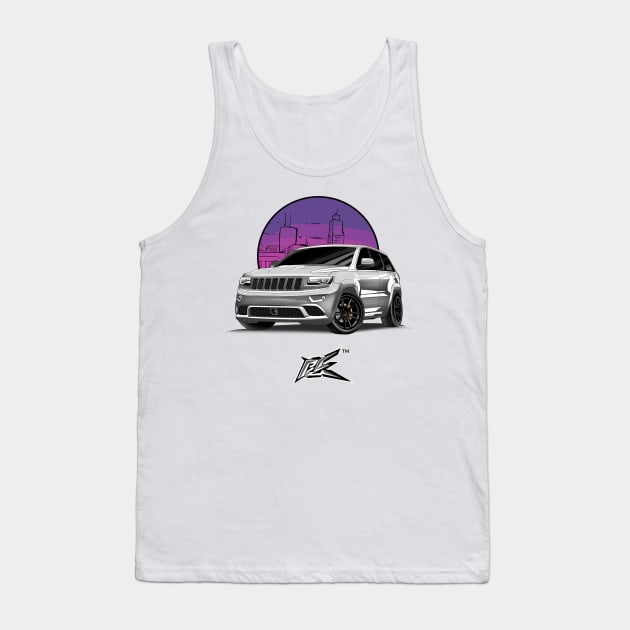 jeep cherokee srt8 white Tank Top by naquash